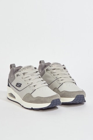 Baskets en cuir Uno - Gris clair