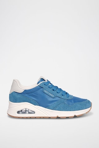 Baskets en cuir Uno - Bleu