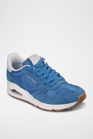 Baskets en cuir Uno - Bleu