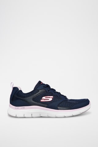 Baskets en cuir - Bleu marine