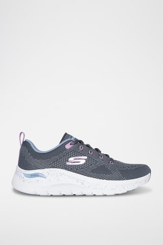 Baskets - Gris foncé et mauve