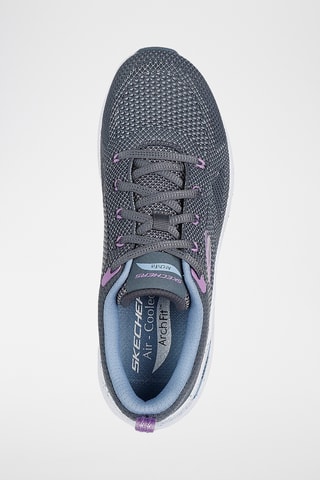 Baskets - Gris foncé et mauve