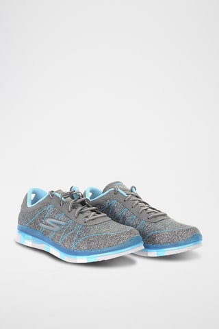 Baskets - Gris et turquoise