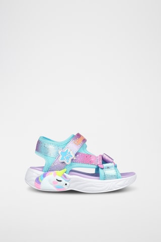 Sandales - Rose et turquoise