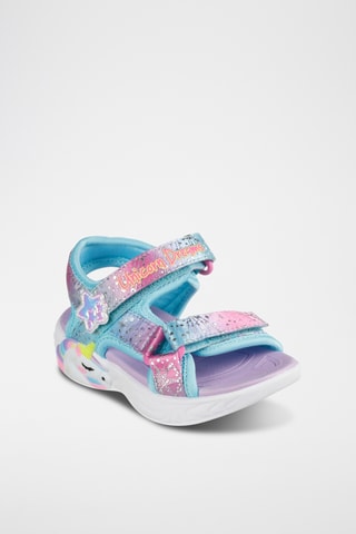 Sandales - Rose et turquoise