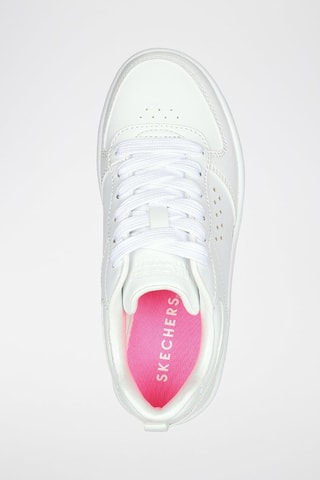 Baskets plateformes Court High - Blanc