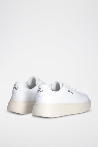 Baskets plateformes en cuir - Blanc - Blanc