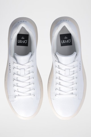 Baskets plateformes en cuir - Blanc - Blanc