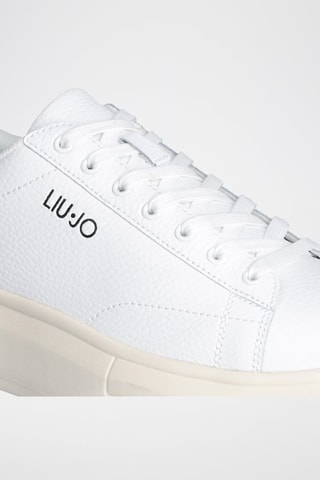 Baskets plateformes en cuir - Blanc - Blanc