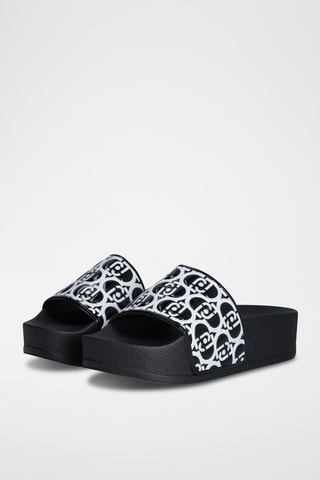 Claquettes plateformes - Noir