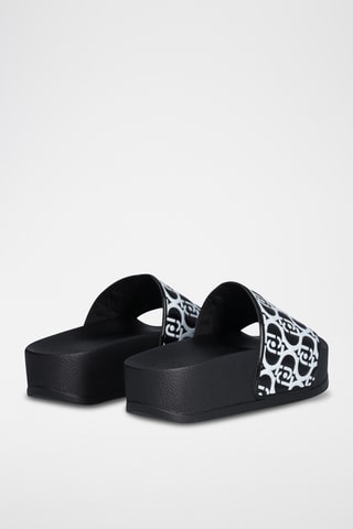 Claquettes plateformes - Noir