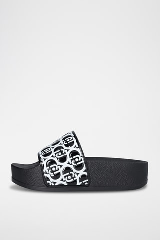 Claquettes plateformes - Noir