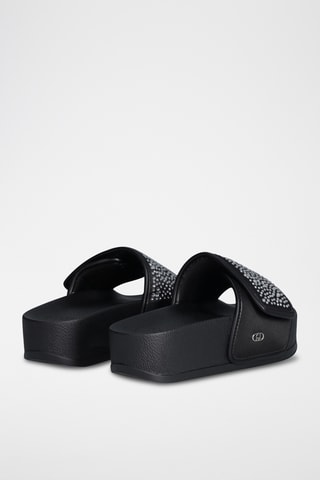 Claquettes plateformes - Noir