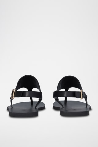 Sandales en cuir - Noir