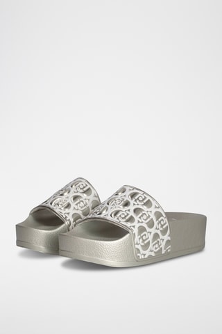 Claquettes plateformes - Doré