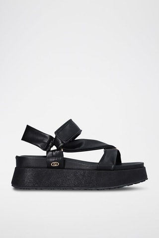 Sandales plateformes Frida - Noir