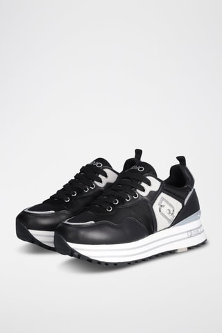 Baskets en cuir Maxi Wonder - Noir et blanc