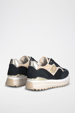 Baskets en nubuck Maxi Wonder - Blanc et noir