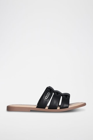 Mules - Noir et beige