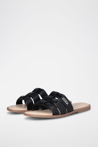 Mules - Noir et beige