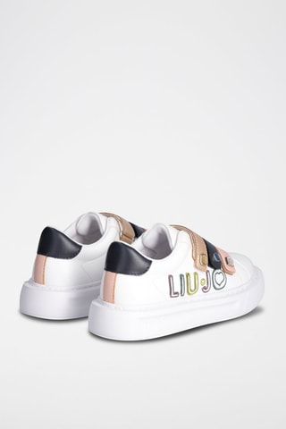 Baskets plateformes Kylie - Blanc et rose