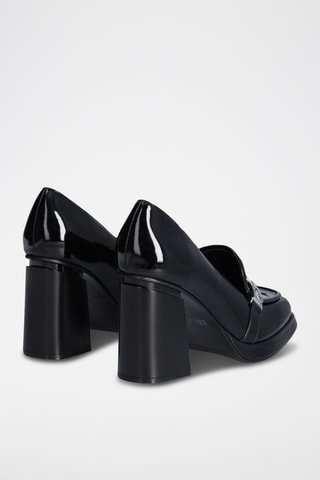 Mocassins à talons - Noir - Noir