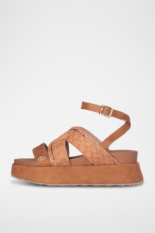 Sandales plateformes - Marron