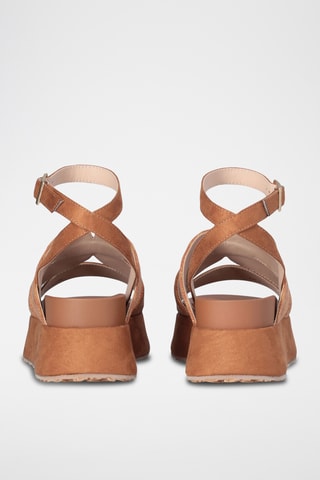 Sandales plateformes - Marron