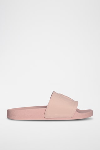 Claquettes - Beige, blanc et doré