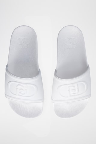 Claquettes - Blanc et doré