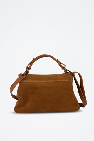 Leren Handtas Frange - Camel