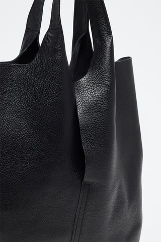 Leren Handtas Derbie - Zwart
