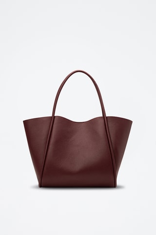 Leren Shopper Stacy - Bordeauxrood