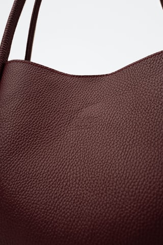 Leren Shopper Stacy - Bordeauxrood