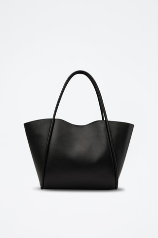 Leren Shopper Stacy - Zwart
