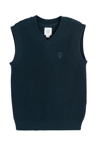 Pull sans manches - Bleu marine