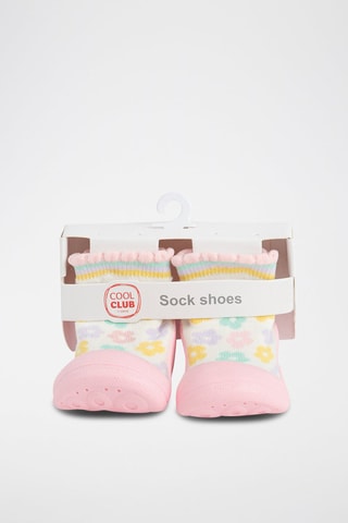 Baskets-chaussettes - Ecru