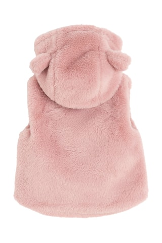 Gilet sans manches à capuche - Rose
