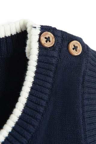 Pull sans manches - Bleu marine