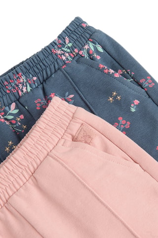 2 joggings - Rose et bleu cobalt