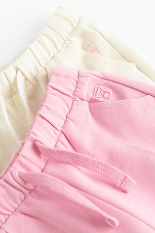 2 joggings - Rose et écru
