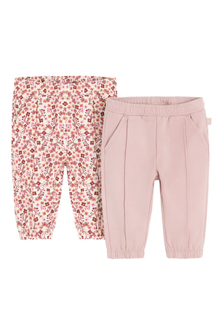 2 pantalons - Rose et écru