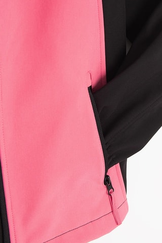 Veste à capuche - Noir et rose