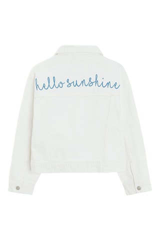 Veste en jean - Blanc et bleu roi