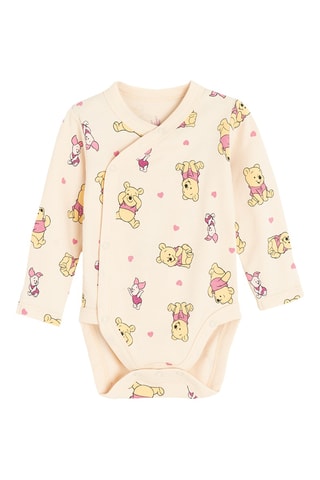 2 bodys Winnie l'Ourson et Porcinet Winnie l'Ourson Disney - Rose et écru