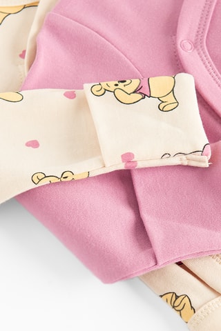 2 bodys Winnie l'Ourson et Porcinet Winnie l'Ourson Disney - Rose et écru