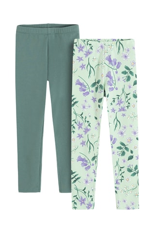 2 leggings - Vert
