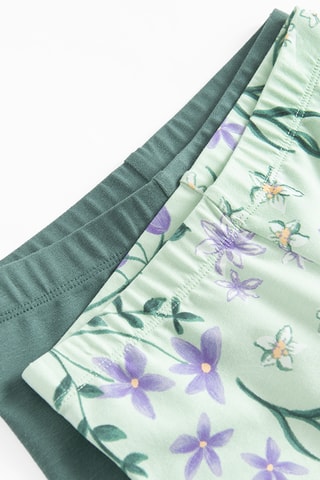 2 leggings - Vert