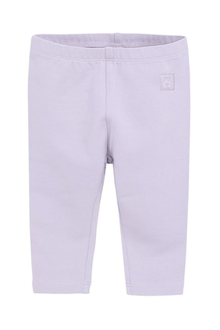 2 leggings - Violet et rose clair