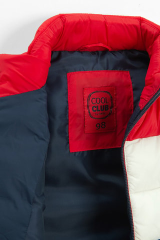 Doudoune sans manches - Bleu marine et rouge